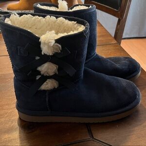 Koolaburra by UGG Navy Suede Boots